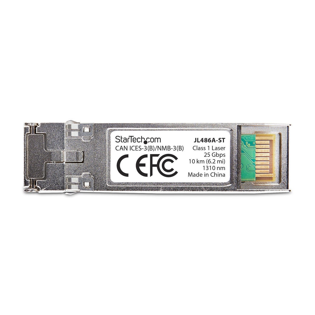 StarTech.com HPE JL486A Compatible SFP28 Module, 25GBase-LR, 25Gbps Single Mode Fiber (SMF), 10km (6.2mi), LC Connector, 1310nm, MSA 25 Gigabit Optical Transceiver