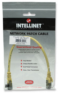 Intellinet 0.3m Cat6 UTP networking cable Yellow U/UTP (UTP)