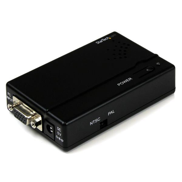 StarTech.com High Resolution VGA to Composite (RCA) or S-Video Converter - PC to TV - TAA