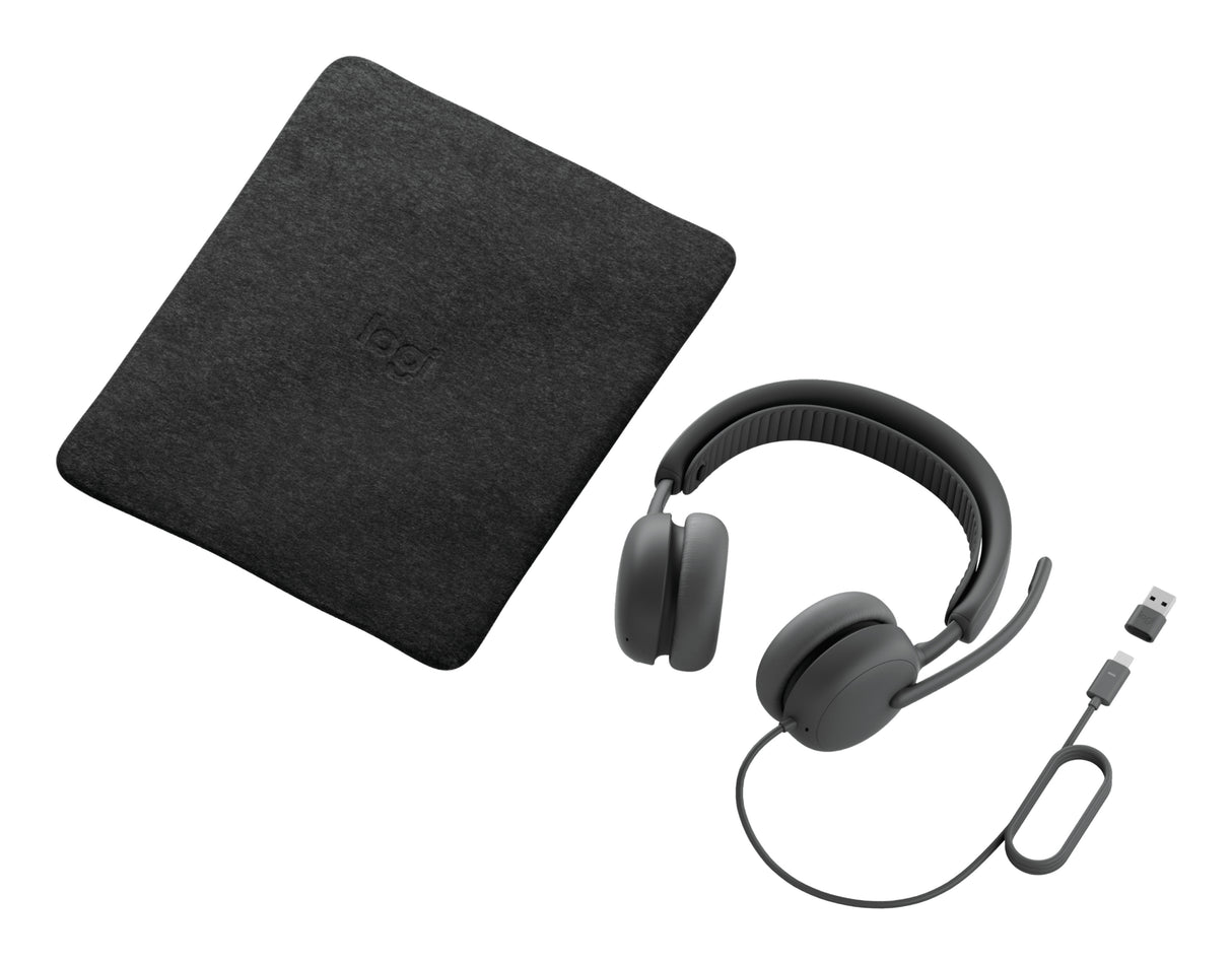 Logitech Zone Wired 2 Headset Head-band Calls/Music USB Type-C / USB Type-A Graphite