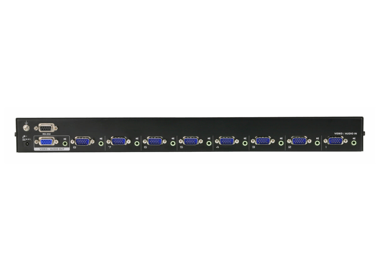 ATEN VS0801A KVM switch Rack mounting Black