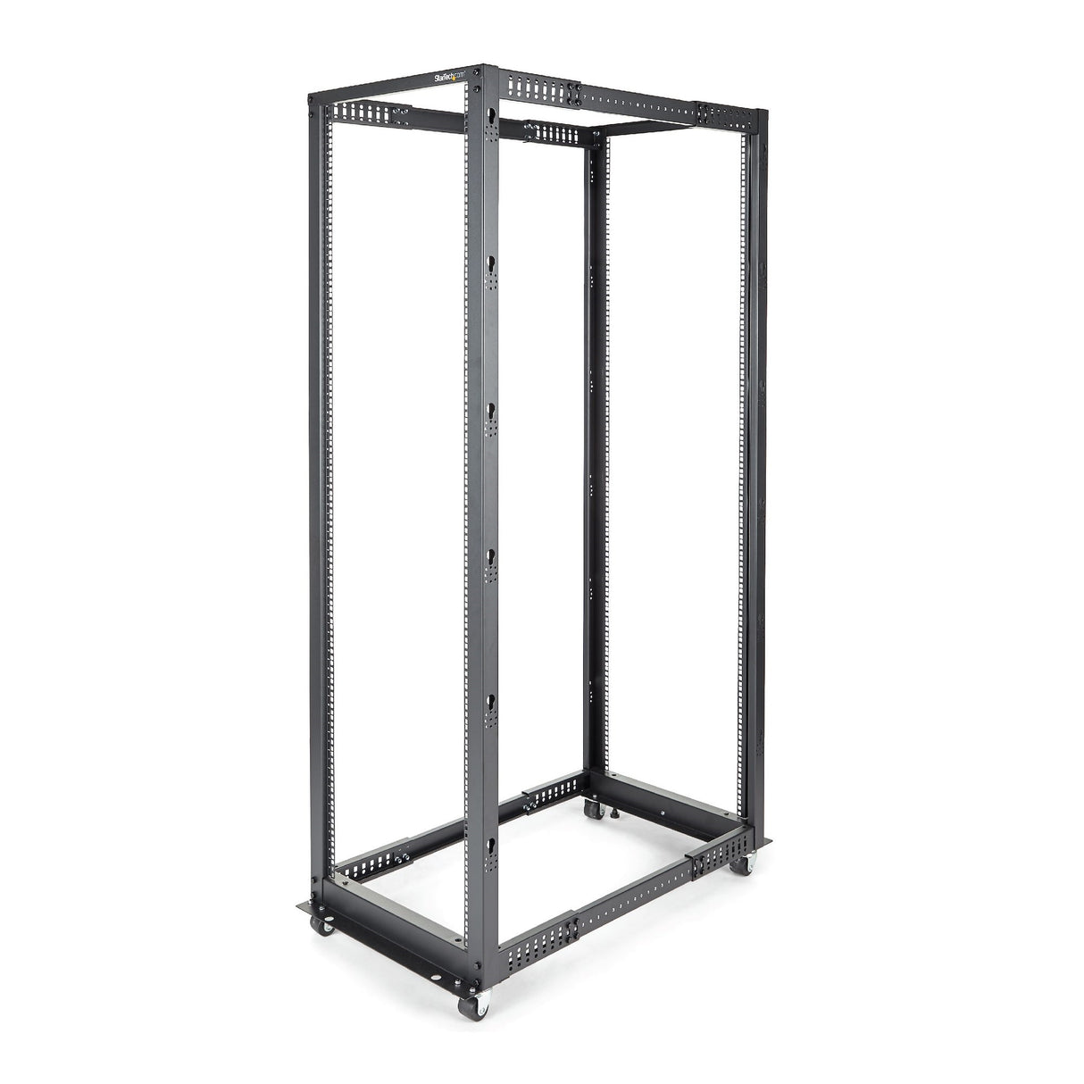 StarTech.com 42U 4-Post Server Rack, 19in Open Frame Rack with 40in (101cm) Mounting Depth and 1323lb (600kg) Weight Capacity, Mobile or Floor Mount IT Rack