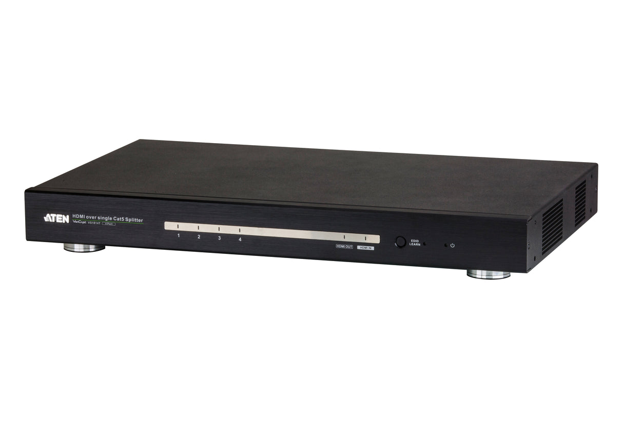 ATEN 4-Port HDMI CAT5e/6 Splitter over Single Cat Cable / 4K / RS232 / HDBaseT