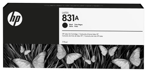 HP 831A 775-ml Black Latex Ink Cartridge