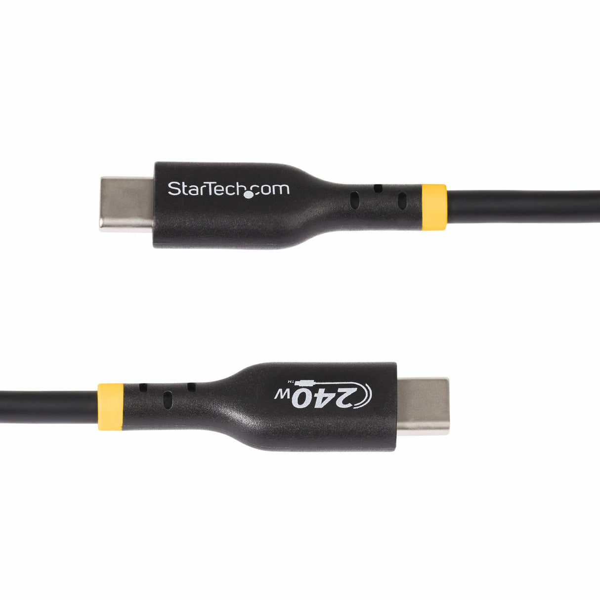 StarTech.com 3ft (91cm) USB-C Charging Cable, Charge & Sync, 240W (5A) PD EPR, USB 2.0 Laptop Charger Cable, USB-IF Certified , TPE Jacket - Black USB C Charging Cord