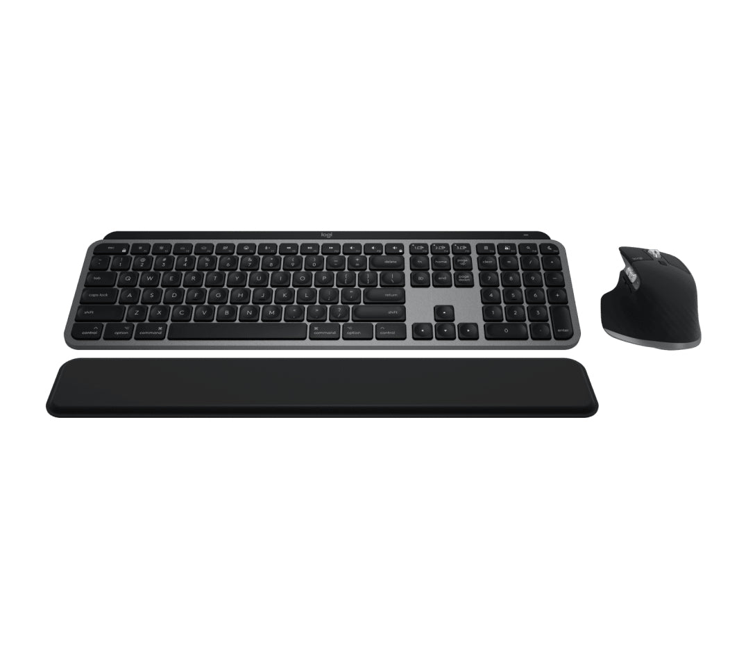 Logitech MX Keys S Combo for Mac keyboard Mouse included Home/Office RF Wireless + Bluetooth QWERTY US English Grey