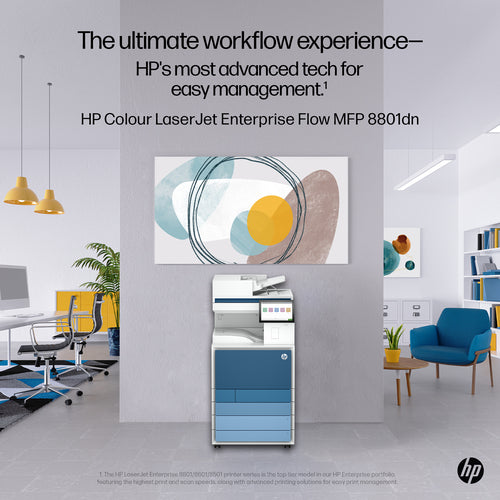 HP LaserJet Enterprise 8801dn Multifunction Color Printer, Only Ethernet; Duplex; Copier, Scanner