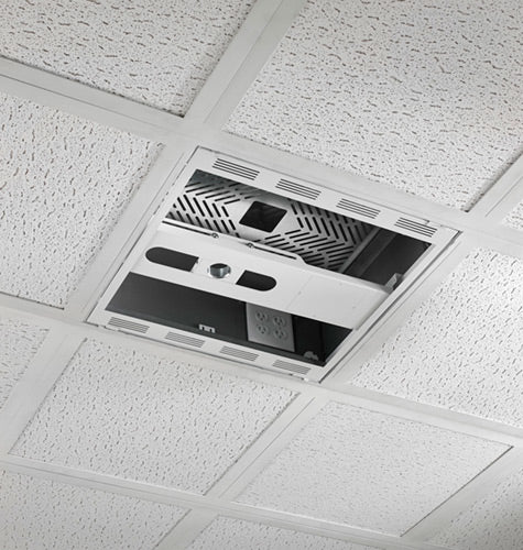 Chief 2' x 2' Above Suspended Ceiling Storage Box with Column Drop