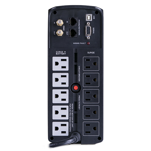 CyberPower BRG1000AVRLCD uninterruptible power supply (UPS) 1 kVA 600 W 10 AC outlet(s)