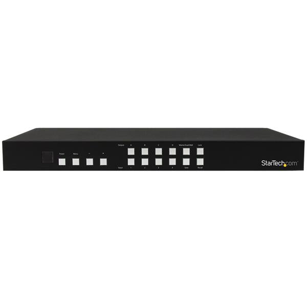 StarTech.com 4x4 HDMI Matrix Switch with Picture-and-Picture Multiviewer or Video Wall - TAA