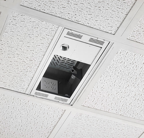 Chief 1' x 2' Above Suspended Ceiling Storage Box with Column Drop