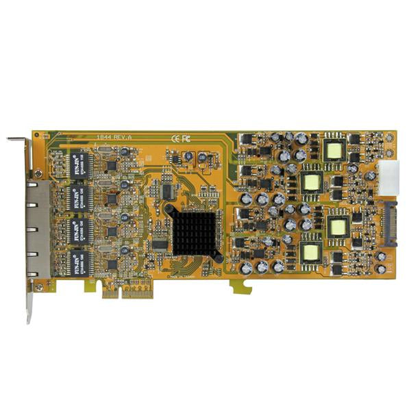 StarTech.com 4 Port Gigabit Power over Ethernet PCIe Network Card - PSE / PoE PCI Express NIC - TAA