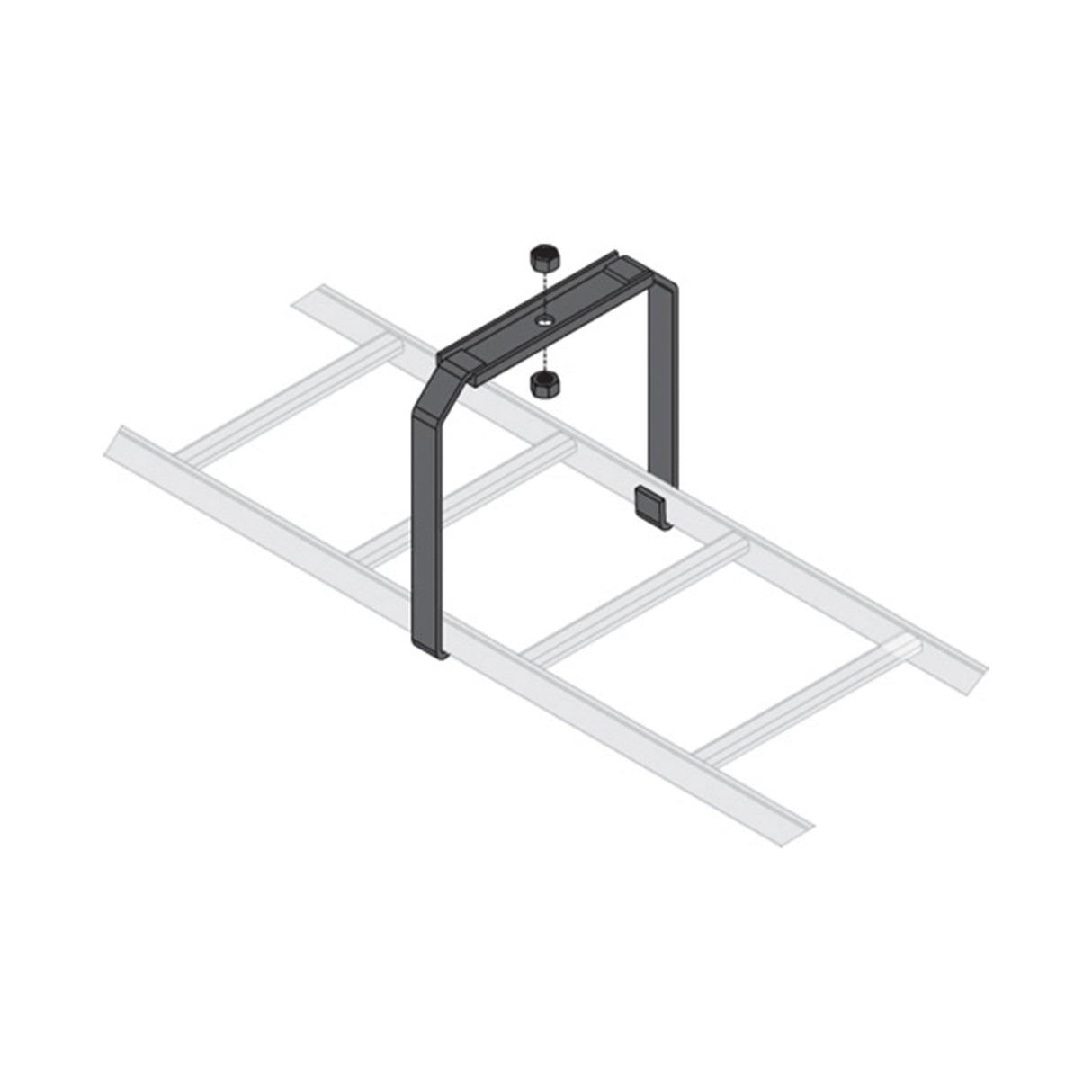 Middle Atlantic Ladder Center Support Bracket, 12 Inches Wide - 6 Piece