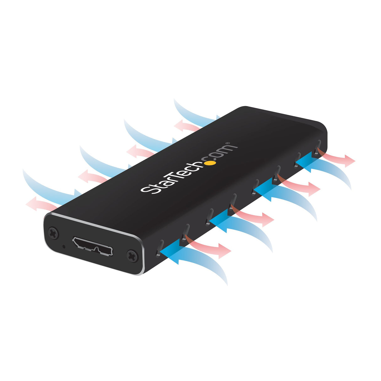 StarTech.com M.2 SSD Enclosure for M.2 SATA SSDs - USB 3.0 (5Gbps) with UASP - TAA