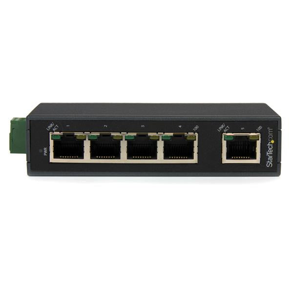 StarTech.com 5-Port Industrial Ethernet Switch - DIN Rail Mountable - TAA