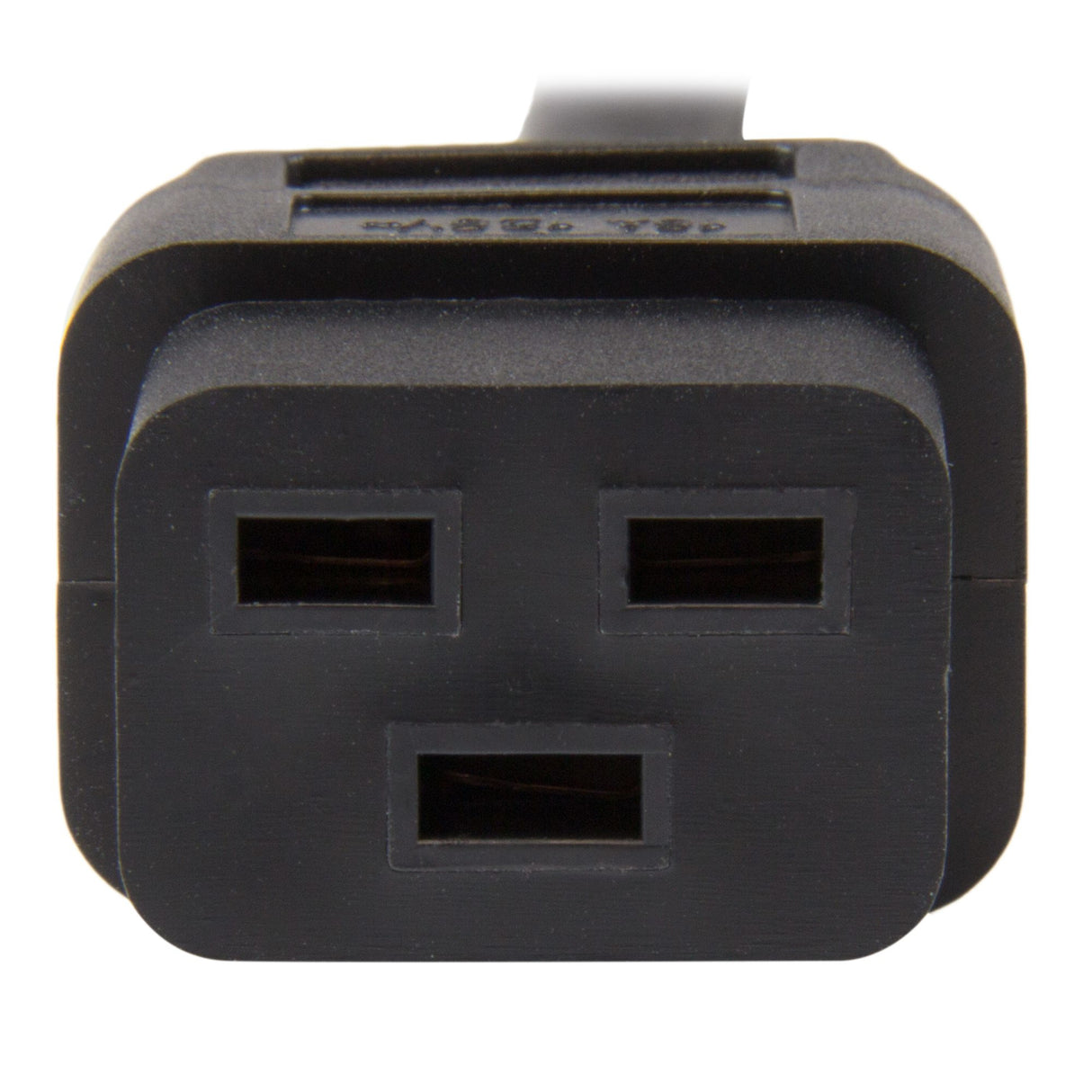 StarTech.com 3ft (1m) Heavy Duty Power Cord, NEMA 5-15P to C19 AC Power Cord, 15A 125V, 14AWG, Computer Power Cord, Heavy Gauge Power Cable for PDUs and Network Equipment, NEMA 5-15P to IEC 60320 C19 Power Cord