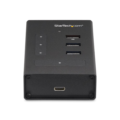 StarTech.com 4 Port USB C Hub - USB Type-C to 1x USB-C/3x USB-A - Commercial Metal USB 3.0 Hub - SuperSpeed USB 3.2 Gen 1 (5Gbps) - Self Powered - BC1.2 Fast Charge - Mountable/Rugged