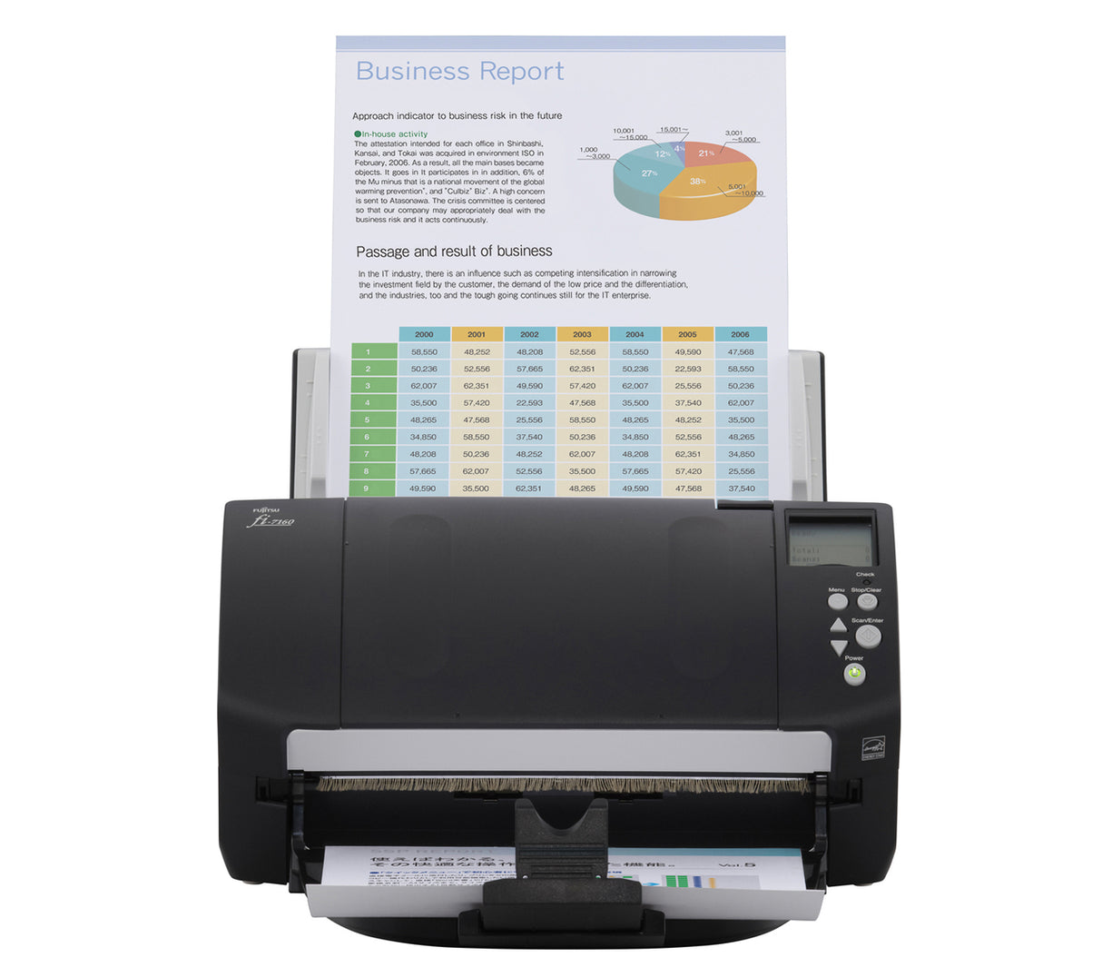 Fujitsu fi-7160 ADF scanner 600 x 600 DPI A4 Black, Grey
