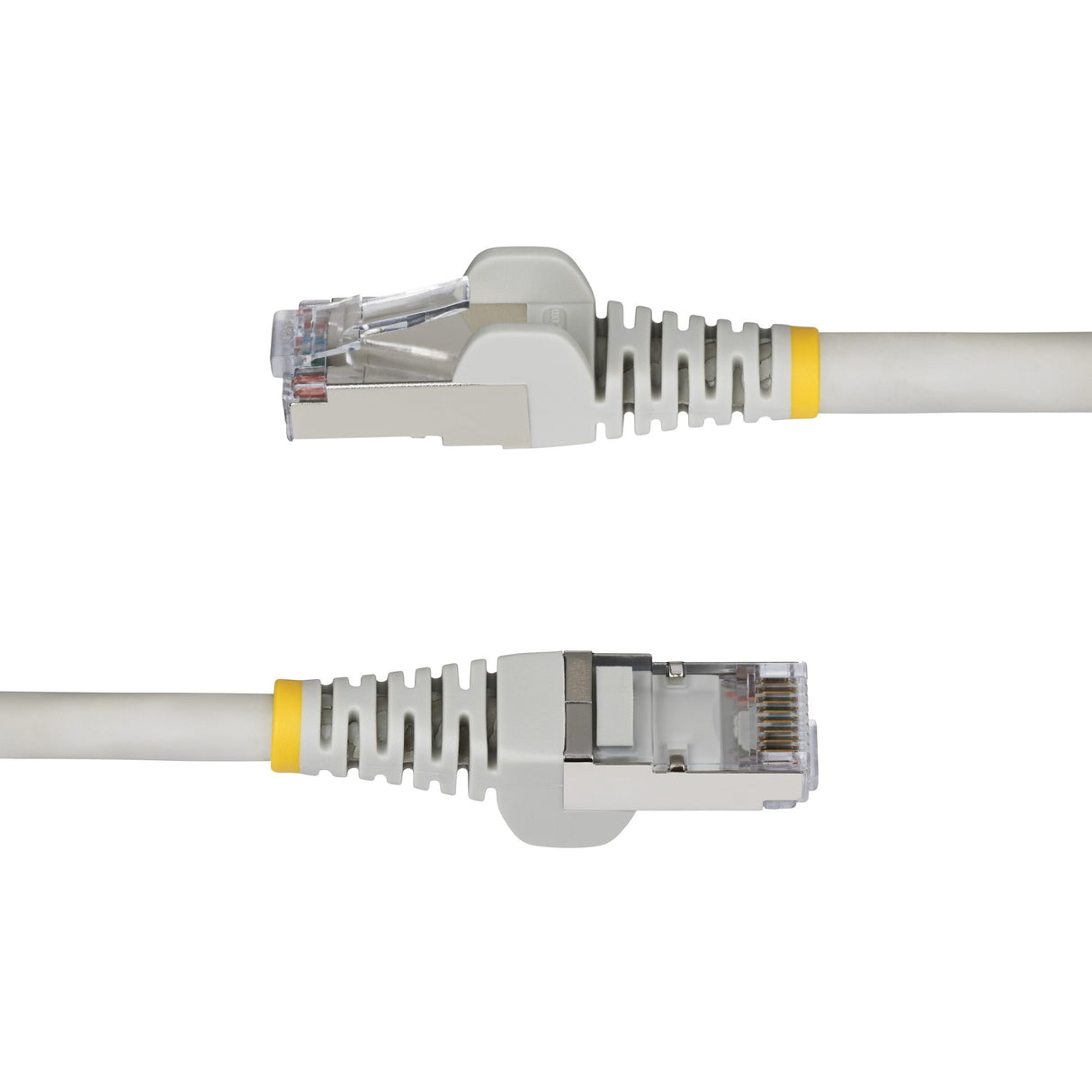 StarTech.com 3ft Gray CAT6a Ethernet Cable, Snagless RJ45, 10GbE, 100W PoE++, S/FTP, LSZH, 27AWG Pure Bare Copper Wire, 500MHz, Shielded Network Patch Cord w/Strain Reliefs, Individually Tested/ETL Verified