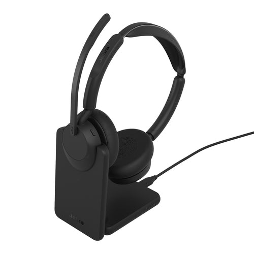 Jabra Evolve3 45 UC - USB-C with Dongle - Stereo (Charging Stand)