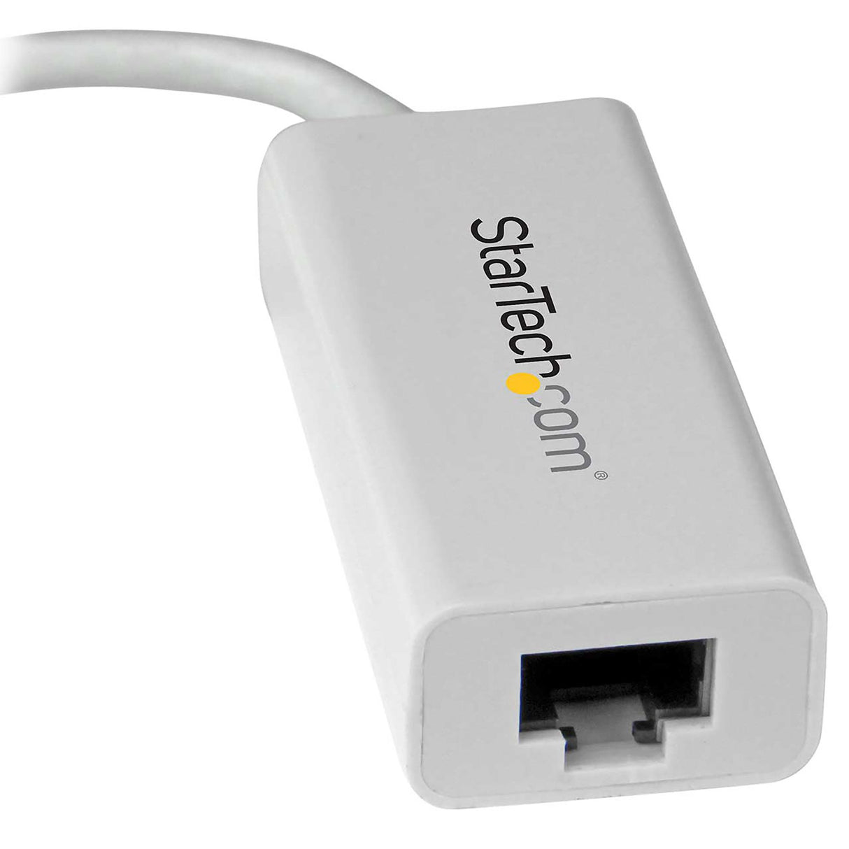 StarTech.com USB-C to Gigabit Ethernet Adapter, White, Thunderbolt 3 Compatible, Windows & Mac, RJ45 LAN Network Converter