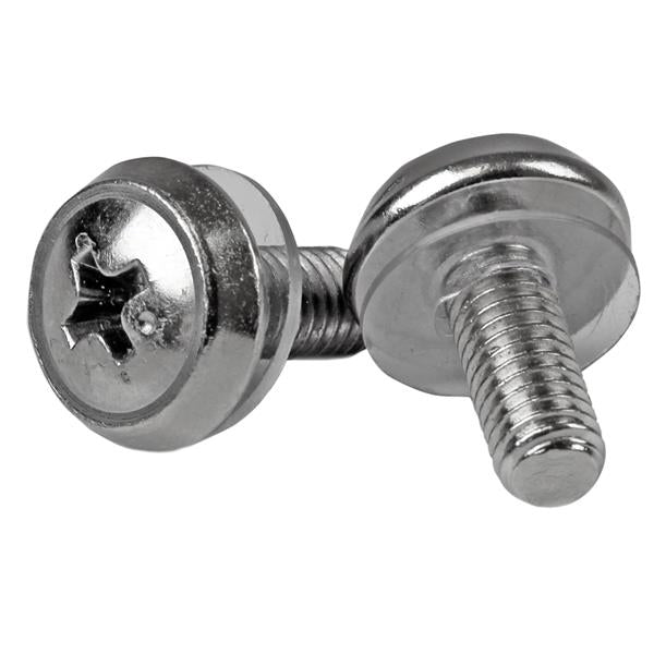 StarTech.com 100-Pack M5 12mm Screws, Mounting Screws for 19" or 10" Server Racks, Cabinets and Enclosures, Silver, TAA