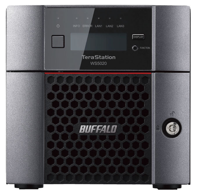 Buffalo TeraStation WS5220DN NAS Desktop Intel Atom® C3338 8 GB DDR4 8 TB HDD Windows Server IoT 2025 Black