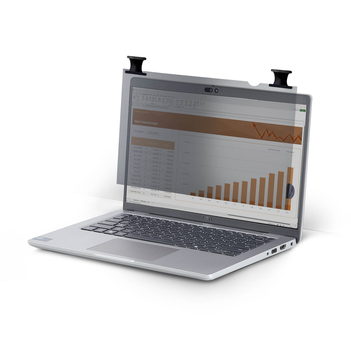 StarTech.com 15.6-inch 16:10 Bright Privacy Screen Filter with Touch, Flip-Over, 75% Light Transmittance, Anti-Glare Privacy Filter, +/- 30 Deg. View Angle