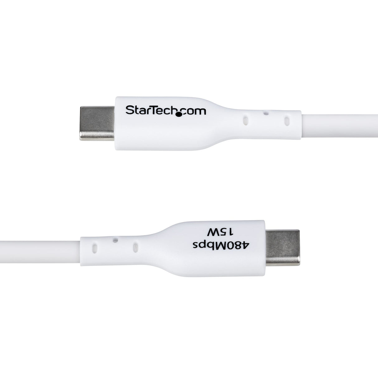 StarTech.com 10ft (3m) USB-A to USB-C Charging Cable, Charge & Sync, 3A, USB 2.0, TPE Jacket - White USB Charging Cord