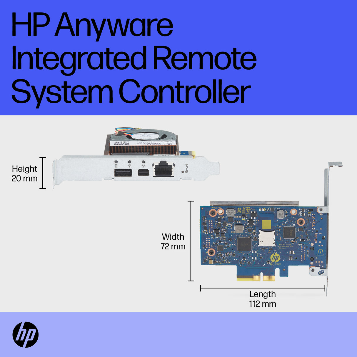 HP Remote System Controller interface cards/adapter Mini DisplayPort, USB 2.0, RJ-45