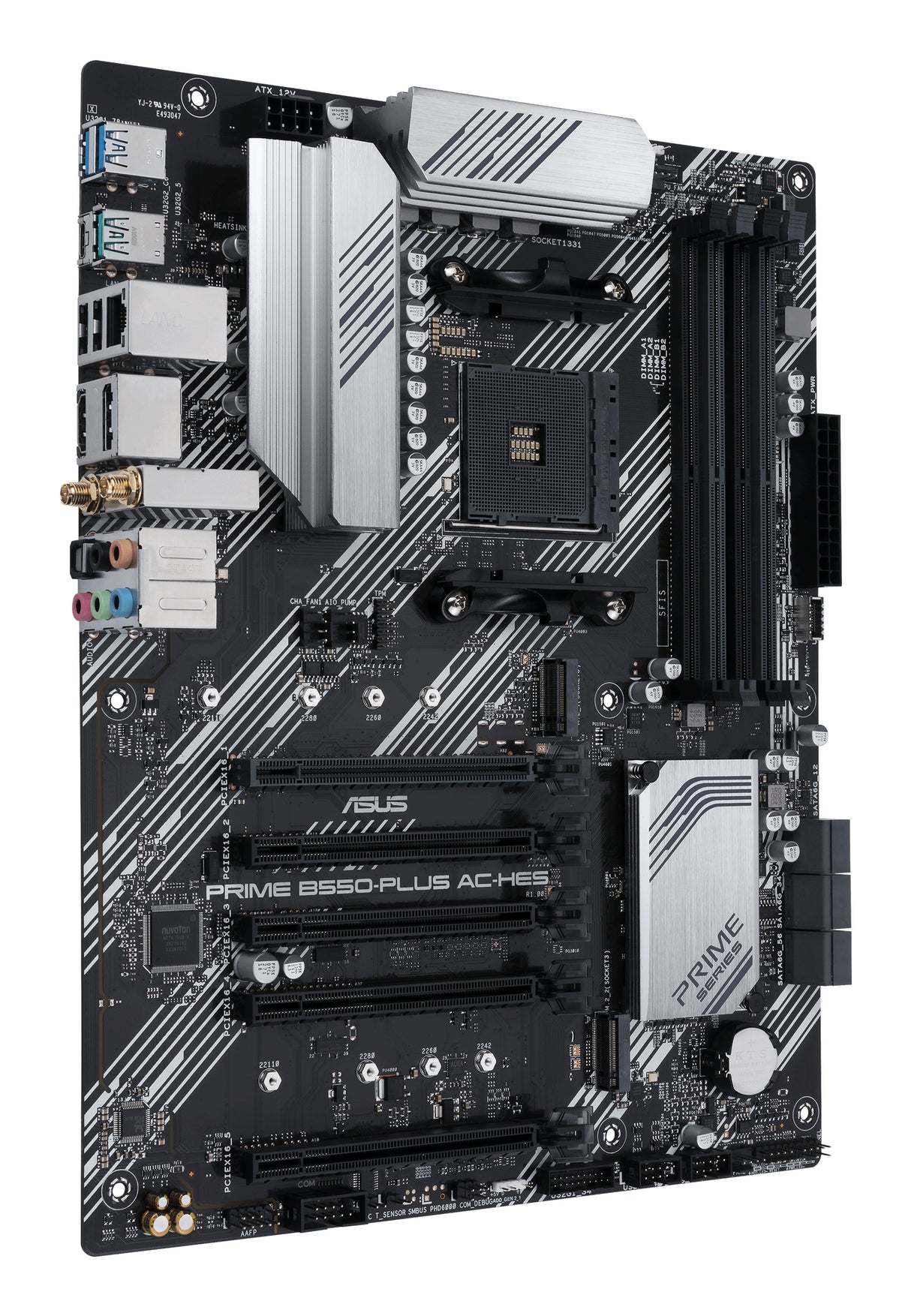 ASUS PRIME B550-PLUS AC-HES motherboard AMD B550 Socket AM4 ATX