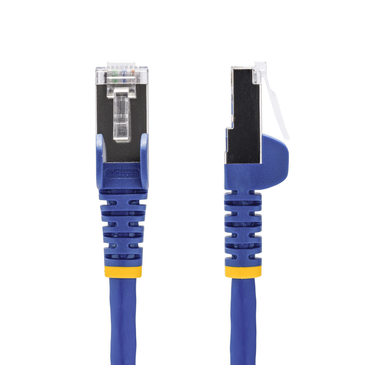 StarTech.com 6in Blue CAT8 Ethernet Cable, Snagless RJ45, 25G/40G, 2000MHz, 100W PoE++, S/FTP, 26AWG Pure Bare Copper Wire, LSZH, Shielded Network Patch Cord w/Strain Reliefs, Individually Tested