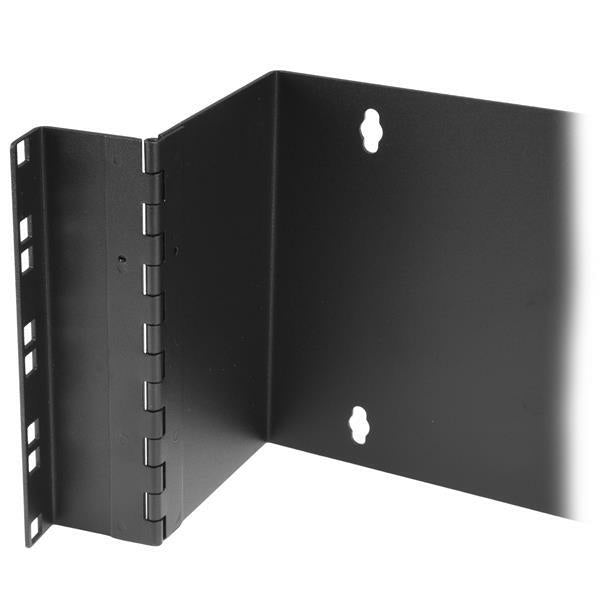 StarTech.com 4U Hinged Wall Mount Patch Panel Bracket - 6 inch Deep - 19" Patch Panel Swing Rack for Shallow Network Equipment- 33lbs