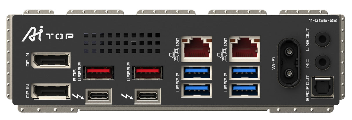 GIGABYTE W790 AI TOP Motherboard - Supports Intel Xeon CPUs, 16+2+2 phases VRM, up to 5600MHz DDR5 (OC), 4xPCIe 5.0 + 2xPCIe 4.0 M.2, Wi-Fi 7, 10 GbE LAN, Thunderbolt 4