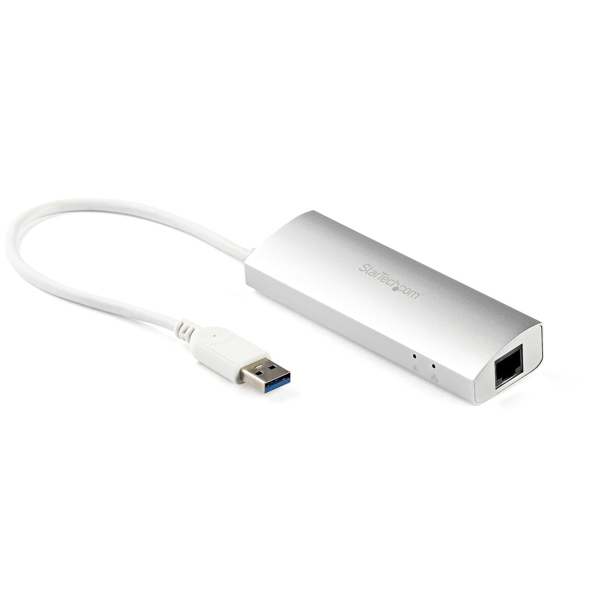 StarTech.com 3-Port USB Hub with Ethernet, USB-A Ports, Gigabit Ethernet/GbE, USB 5Gbps, Rugged Design, Bus-Powered, Portable Laptop USB 3.0 Hub