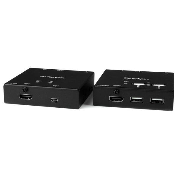 StarTech.com HDMI over CAT6 Extender with 4-port USB Hub - 165 ft (50m) - 1080p - TAA