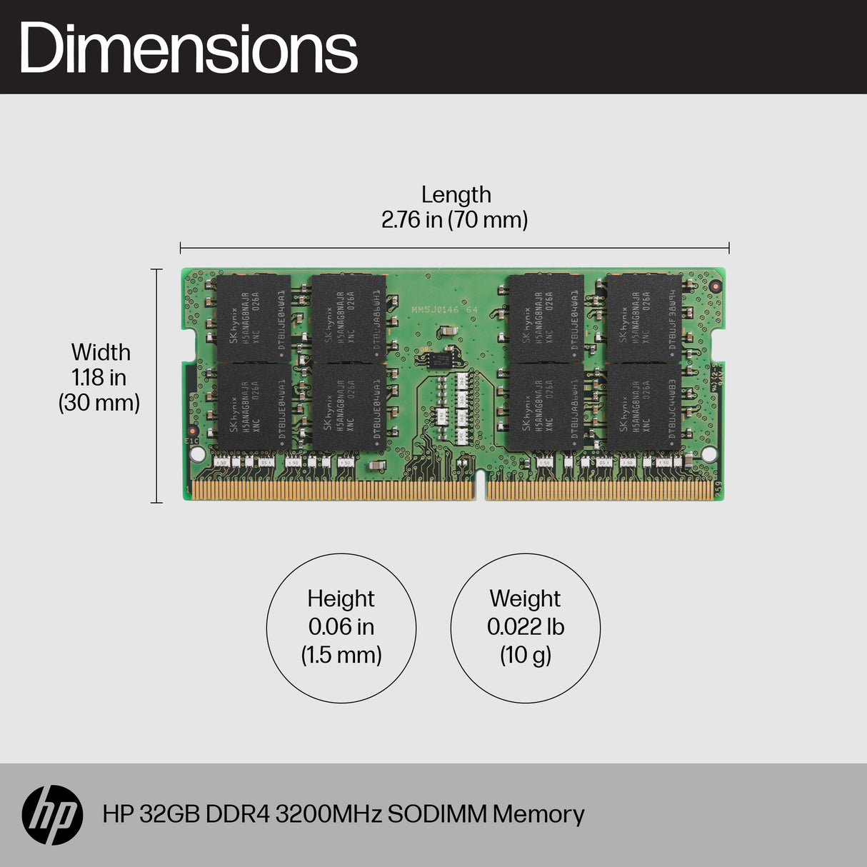 HP 32GB DDR4 3200 SODIMM Memory