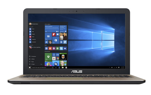 ASUS X540BA-RB94 laptop AMD A9 A9-9425 39.6 cm (15.6") HD 8 GB DDR4-SDRAM 1 TB HDD Wi-Fi 5 (802.11ac) Windows 10 Black, Chocolate