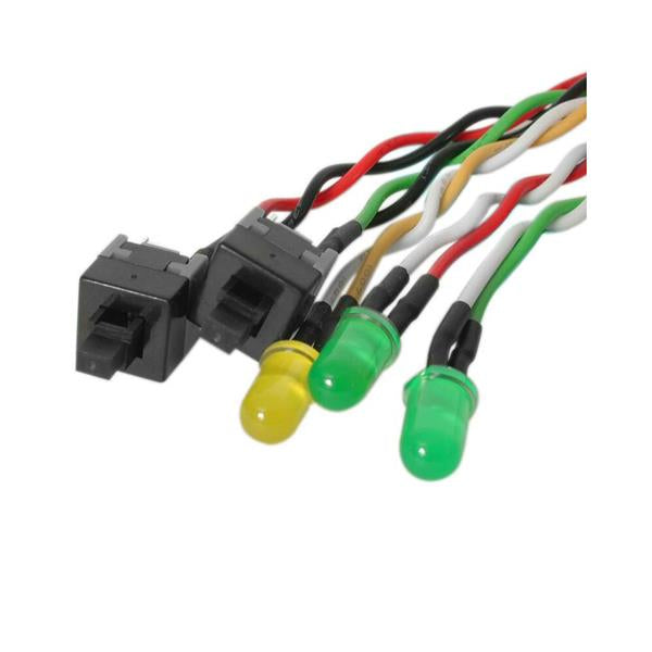 StarTech.com Replacement Power Reset LED Wire Kit for ATX Case Front Bezel