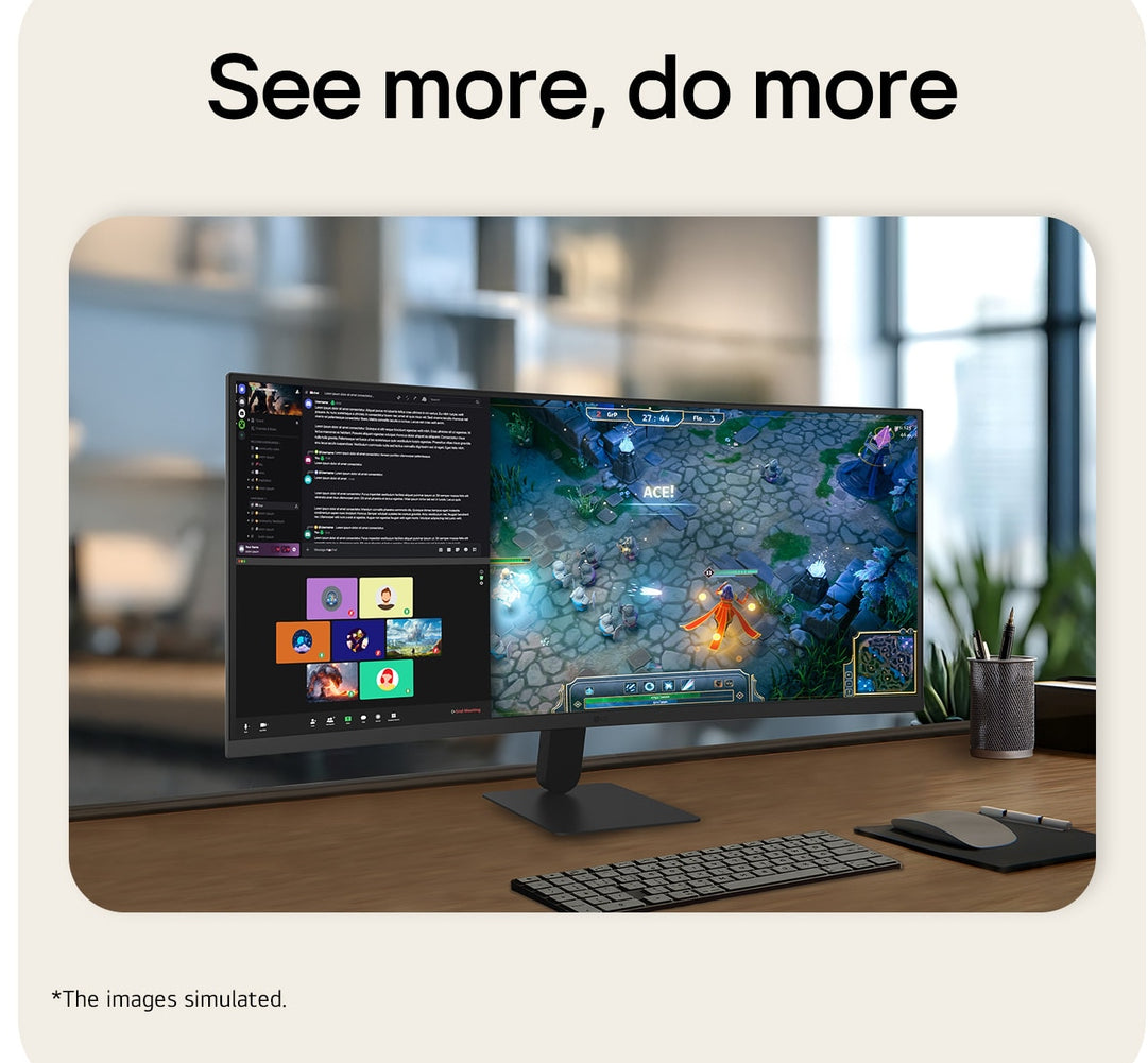 LG 34U601B-B computer monitor 86.4 cm (34") 3440 x 1440 pixels Dual WQHD LCD Black