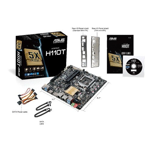 ASUS H110T motherboard Intel® H110 LGA 1151 (Socket H4) mini ITX