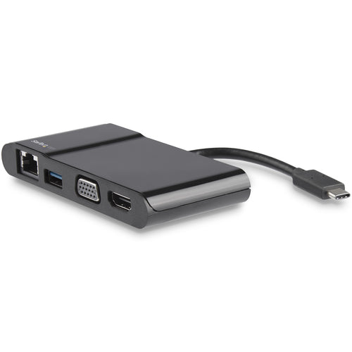 StarTech.com USB-C Multiport Adapter - USB-C Travel Dock with 4K HDMI or 1080p VGA, Gigabit Ethernet, 5Gbps USB-A 3.0 - Discontinued, Limited Stock, & Replaced by DKT31CHVL