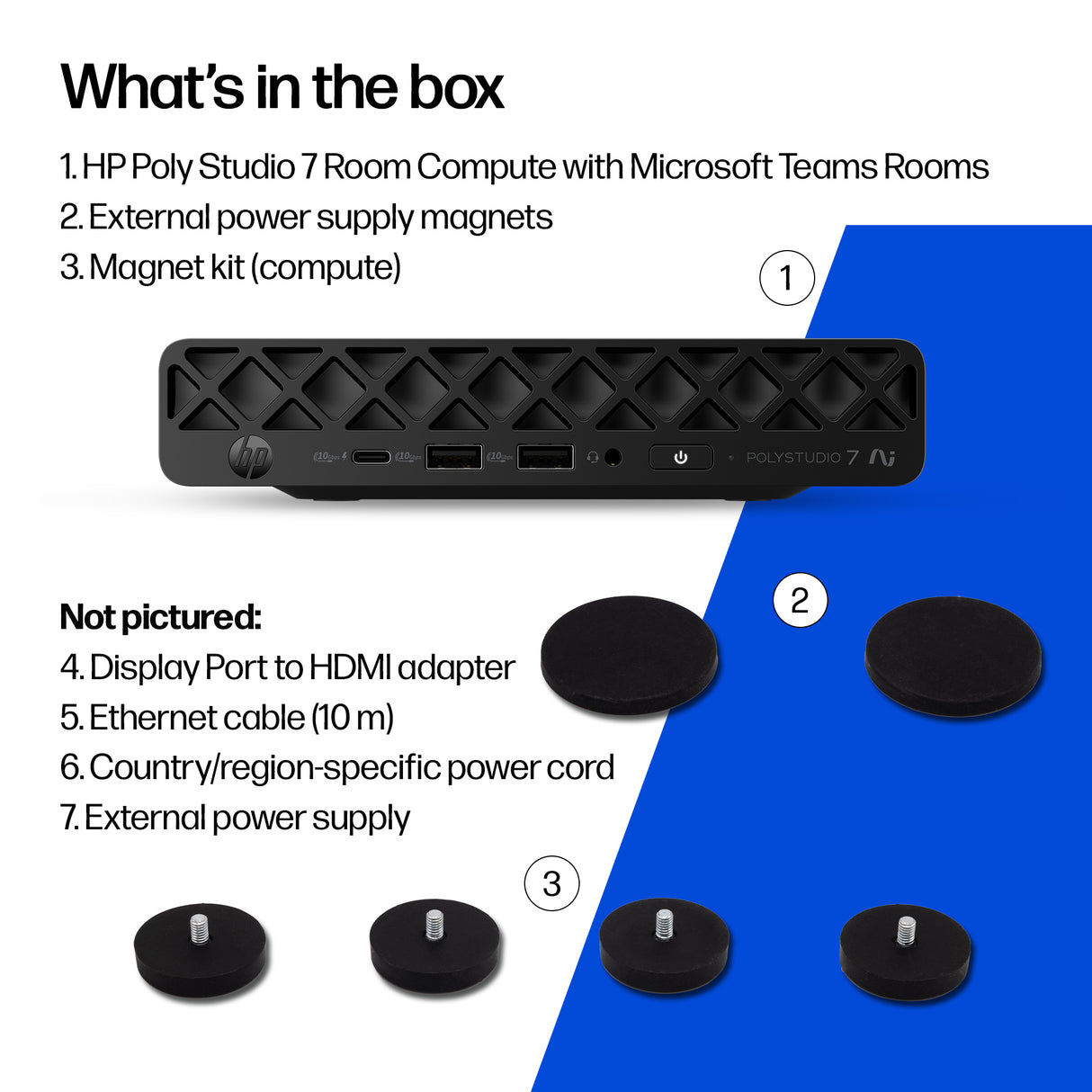 HP Poly Studio 7 Room Compute with Microsoft Teams Rooms