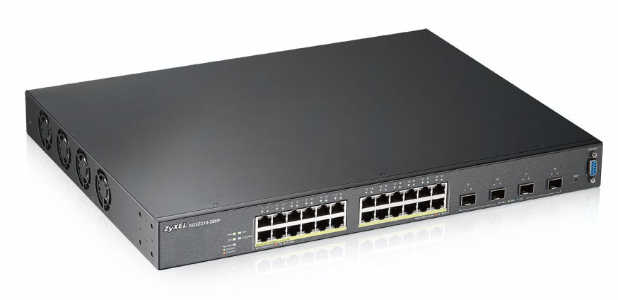 Zyxel XGS2210-28HP Managed L2 Gigabit Ethernet (10/100/1000) Power over Ethernet (PoE) 1U Black