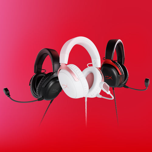 HyperX Cloud III - Gaming Headset (White/Pink)