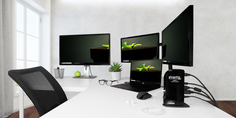 Plugable Technologies UD-ULTCDL laptop dock/port replicator Docking USB 3.2 Gen 1 (3.1 Gen 1) Type-C Black