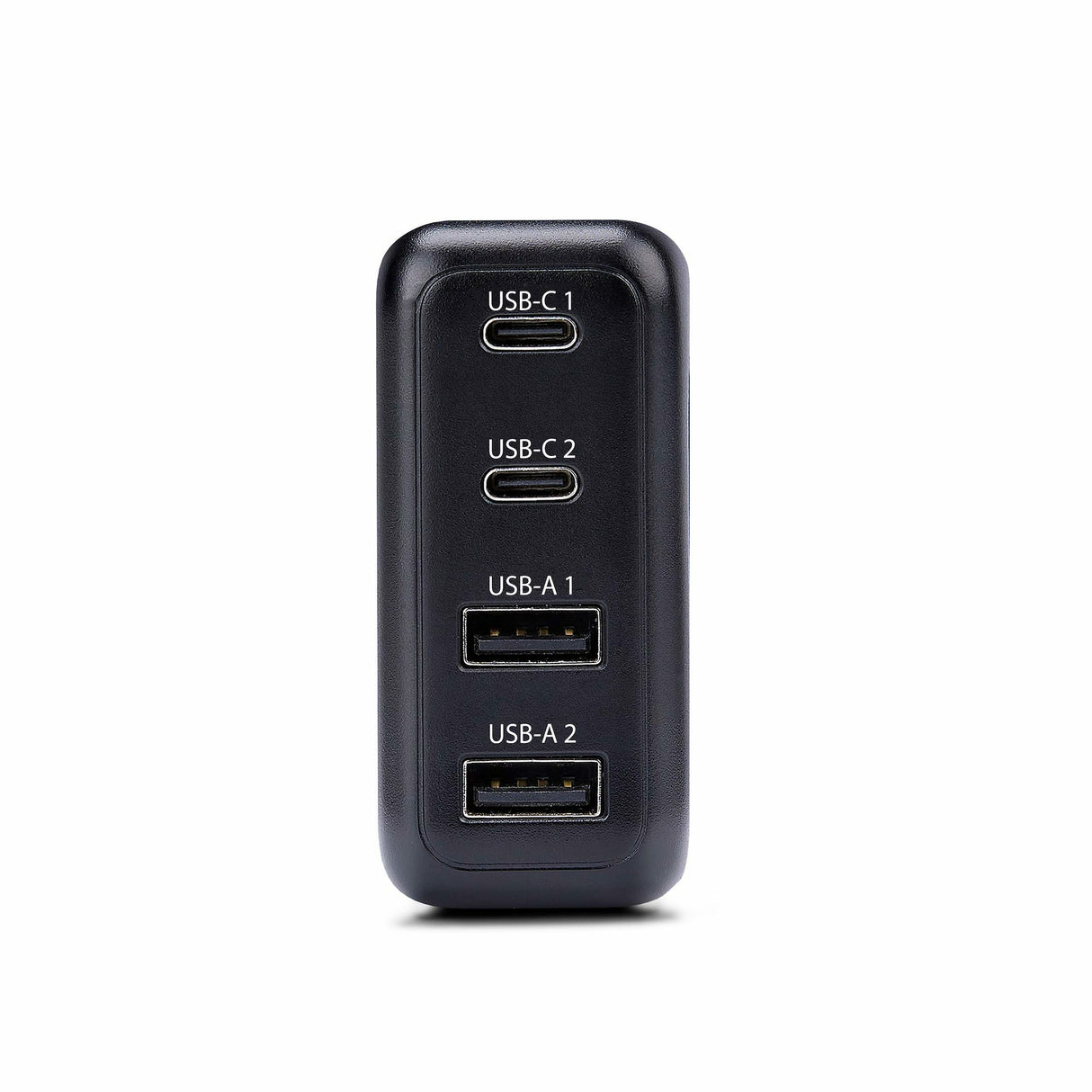 StarTech.com 100W USB-C Wall Charger, 2x USB-C/2x USB-A, Quick Charging Portable GaN Charger Power Adapter, USB Power Delivery 3.0, 6ft/1.8m Cable