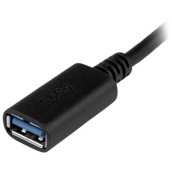 StarTech.com 6in (15cm) USB-C to USB-A Adapter, USB 5Gbps, 3A, USB-C Male to USB-A Female Converter, USB-IF Certified - Thunderbolt Compatible