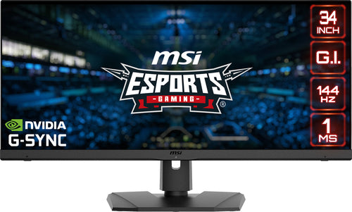 MSI Optix MPG341QR computer monitor 86.4 cm (34") 3440 x 1440 pixels UltraWide Quad HD LCD Black