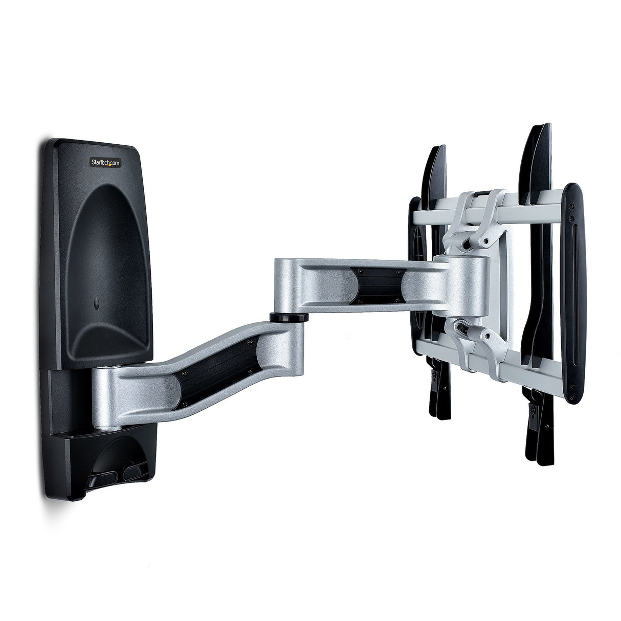 StarTech.com Articulating TV Wall Mount, VESA Wall Mount, Supports 26 to 65 inch/99lb/Flat/Curved TVs, Retractable Low Profile Wall Mount TV Bracket, Adjustable Corner TV Wall Mount - TAA